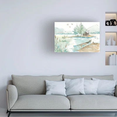 Lakehouse II by Anne Tavoletti - Wrapped Canvas Painting
