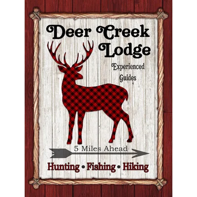 Deer Creek Lodge by Laurie Furnell - Graphic Art Print on Canvas