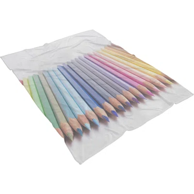 Games Colored Pencils 21 Throw Blanket