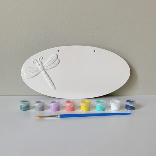 Dragonfly Plaque, Pottery Painting Kit, Diy Pottery Kit, Ready-To-Paint Ceramics, At Home Painting, Clay Kits