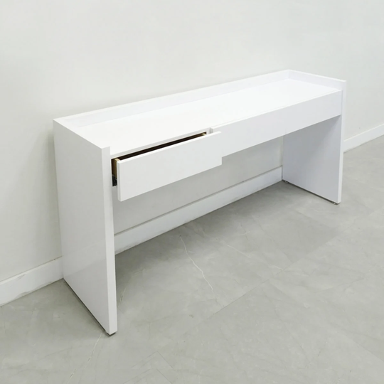 Modern White Console & Sofa Table, In-stock