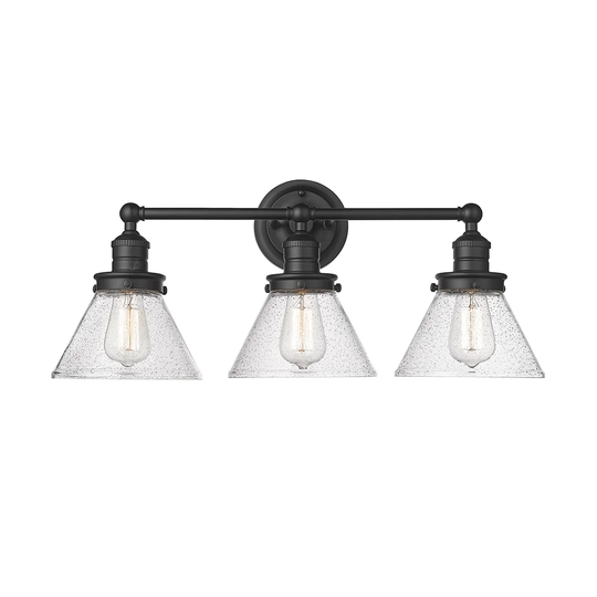 Millennium Lighting Eyden 2 Light Vanity Light with Clear Seedy Glass Shades