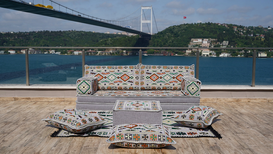 8" Thickness Arabic Floor Sofa Sets, Moroccan Decor, Living Room, Bench Cushions, Modular Sofa, Majlis, Oriental Home Decor