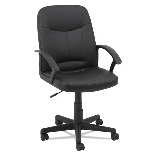 Executive Office Chair, Supports up to 250 Lb, 16.54" to 19.84" Seat Height, Black - 10.03" x 22.04" x 22.44"