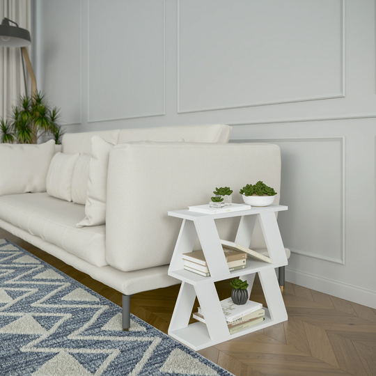 Saphire Wood 2-shelf Modern Coffee Table