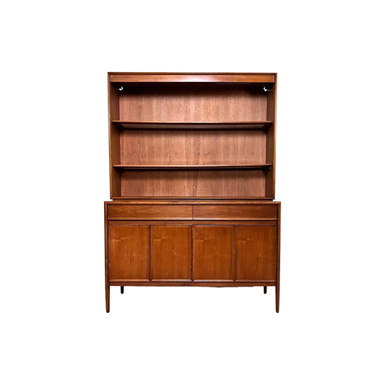 Barney Flagg For Drexel Parallel Mid Century Modern Credenza Sideboard Buffet & Hutch C. 1960S