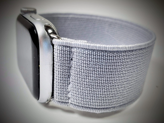 Grey Adjustable Elastic Watch Band For Apple - -38mm 40mm 41mm 42mm 44mm 45mm ; All Series | Models 1 8 & Se