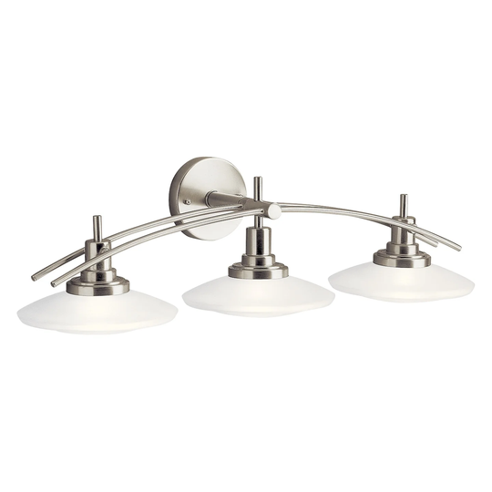 Kichler Lighting Structures Collection 3-light Brushed Nickel Halogen Bath/Vanity Light