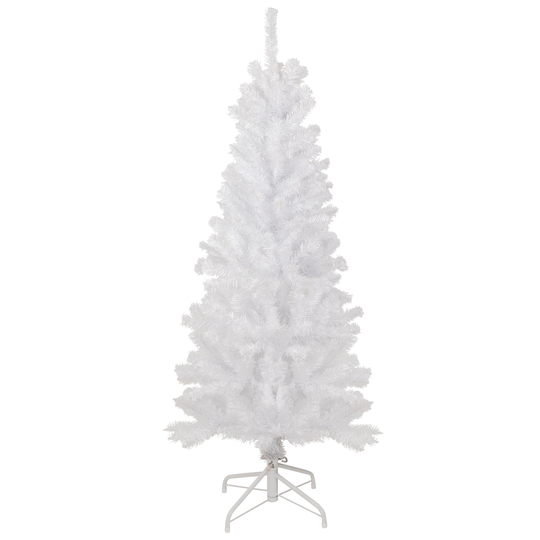 4.5' White Georgian Pine Artificial Pencil Christmas Tree, Unlit - 4.5 Foot