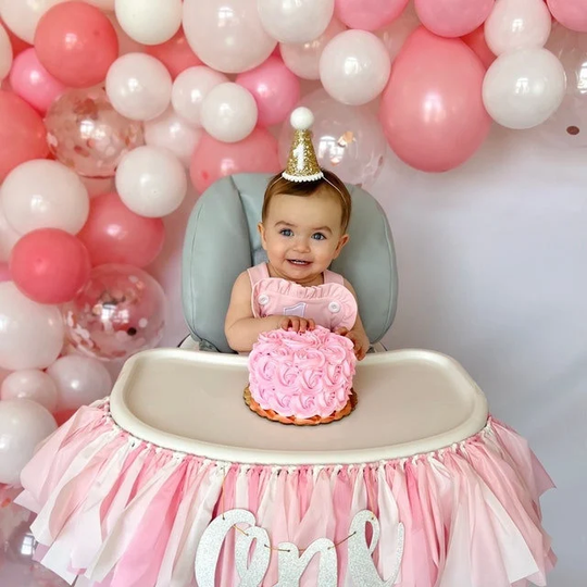 High Chair Banner, First Birthday, Tutu, Pink Decor, Sweet One Chair, Valentine's Day, 1st Garland