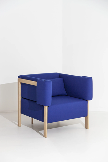 Cod One Seater | Modern Wooden Armchair One Sofa Beech Wood