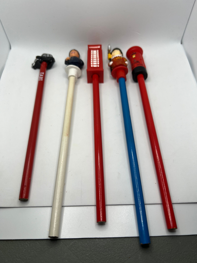 Vintage Novelty Europe Themed Pencils