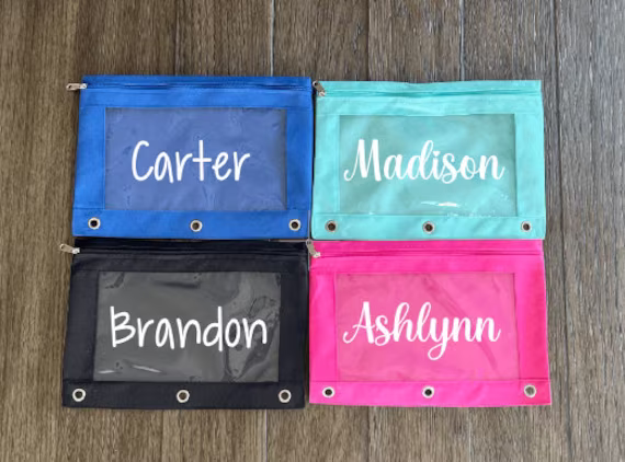 Pencil Case For Kids Personalized, Pouch Kids, Bag, Kids, Binder With Name, Holder Teen