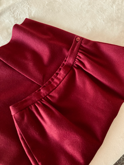 Pendleton Wool Skirt/Red Raspberry Pencil Fall Autumn Winter Preppy High Waist Size S/M