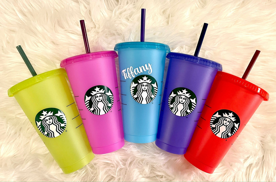 Summer Starbucks Cup | Color Changing Cold Reusable Venti Cup Gift For Her Hot Girl Custom