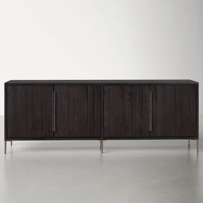 Riggs 88" Wide Pine Solid Wood Sideboard
