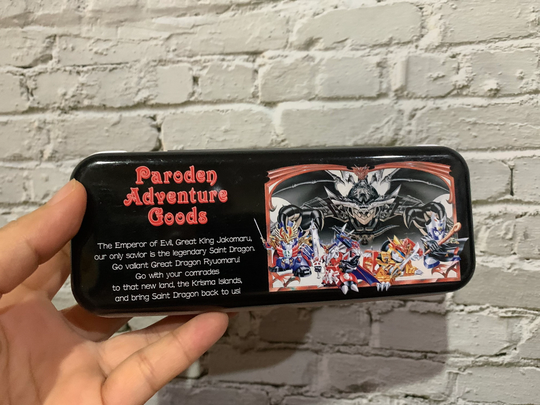 1990 Tin Pencil Case Takara Paroden Game Made in Japan