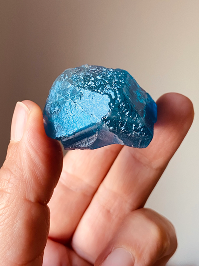 34.7G Color Change Cyan Blue Fluorite - Hunan, China