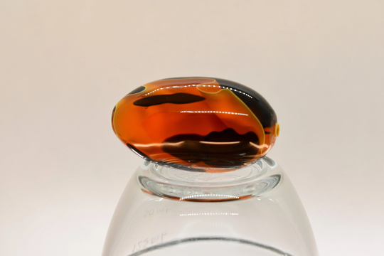 Diamond Painting Pen, Halloween Water, Orange, Black, White, See-Thru, Swirl, Egg Shaped Mini, Acrylic