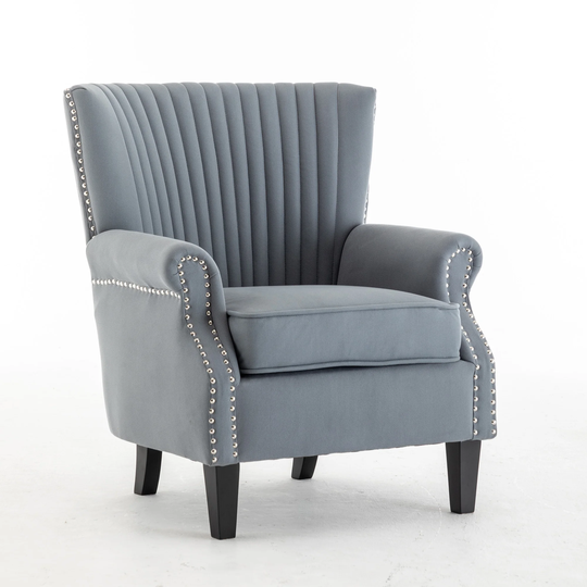 Accent Chair Wingback Chair Tufted Armchair with Padded Seat Upholstered Accent Reading Chair