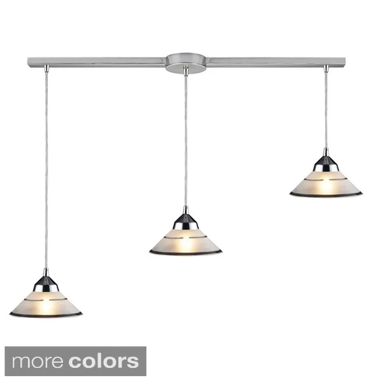 Elk Lighting Refraction Polished Chrome 3-light Pendant