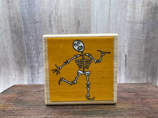 Skeleton Halloween Rubber Stamps - Used View All Photos