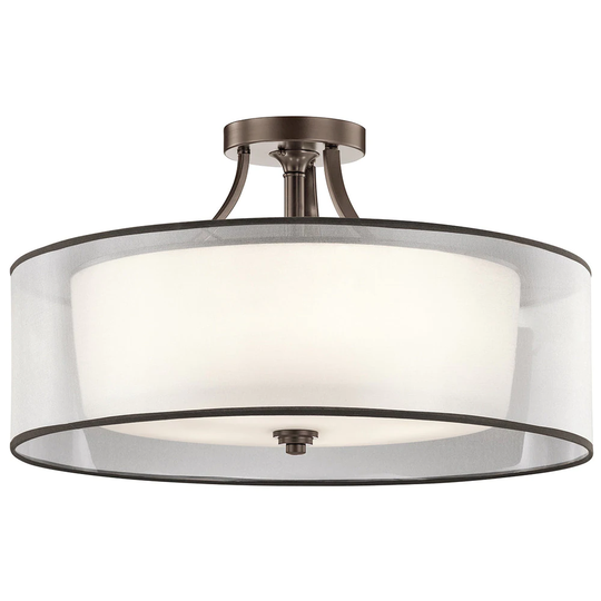 Kichler Lighting Lacey Collection 5-light Mission Bronze Semi Flush Mount