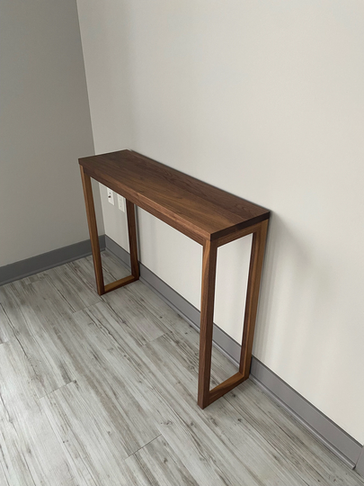 Modern Solid Walnut Console/Sofa Table