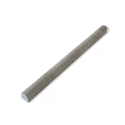 Silver Galaxy 0.75" x 0.75" Marble Pencil Liner Tile Trim in Beige