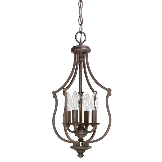 Leigh 4-light Burnished Bronze Foyer Fixture