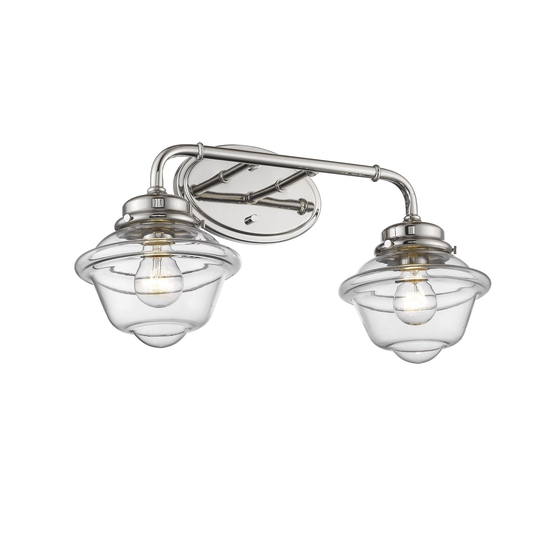 Millennium Lighting Neo-Industrial 2 Light Polished Nickel Bathroom Vanity Fixture