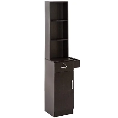Wall Mount Barber Station Hair Styling Drawer Storage Beauty Salon Spa Equipment