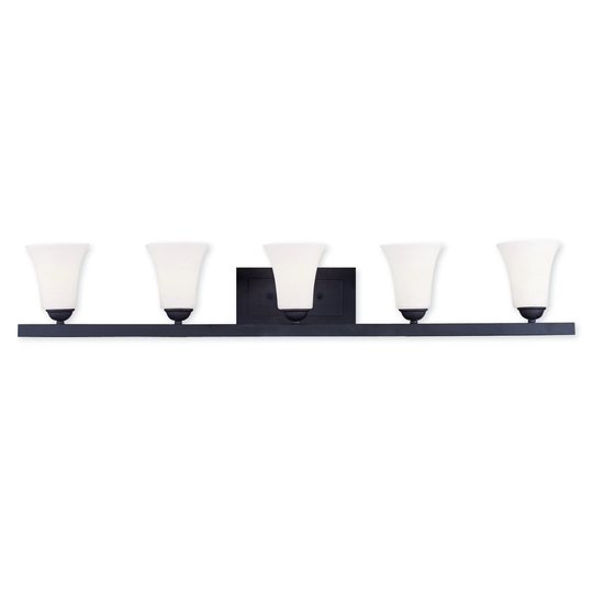 Livex Lighting Ridgedale 5 Light Black Bath Vanity