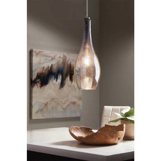 Kichler Lighting Everly Collection 1-light Brushed Nickel Pendant 19 inch Diameter