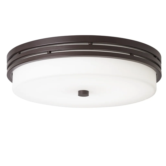 Kichler Lighting Ceiling Space Collection 1-light Olde Bronze LED Flush Mount