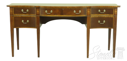 33137Ec Scully & Highly Inlaid Federal Mahogany Sideboard