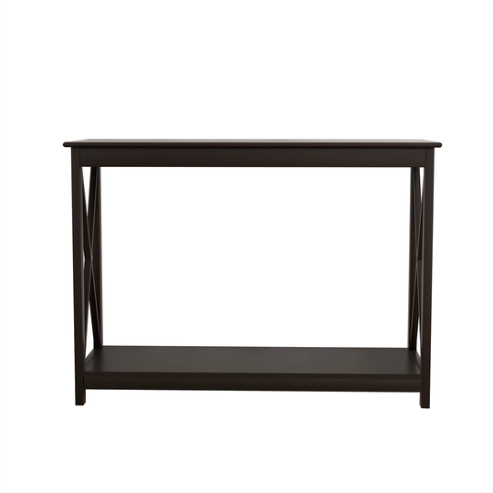 Coffee Table 2-Tier for Living Room Modern Coffee Table X Design Accent Cocktail Table
