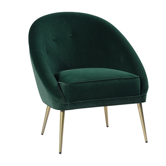 Homy Casa Mid-Century Modern Velvet Accent Chair