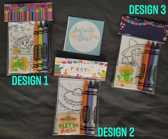 Fiesta Coloring Packs | Pages Party Favor Crayola Crayons