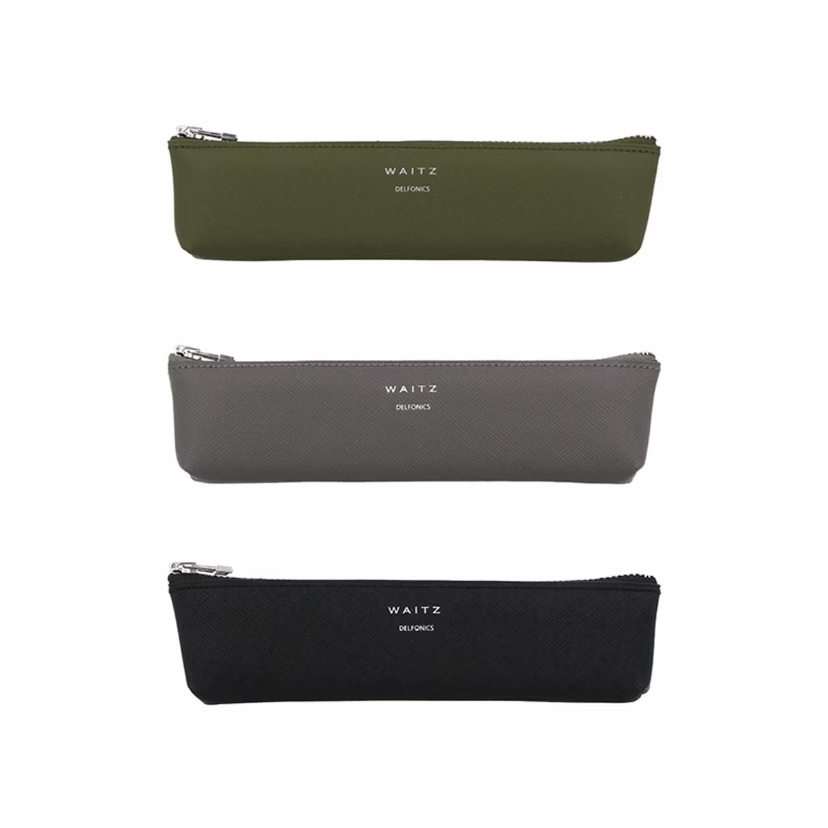 Pen Case/Zipper Pencil Organizer Bag 3 Colors Minimalism Delfonics Japanese Stationary Made in Japan