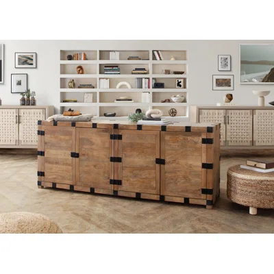 18.75" Wide Mango Solid Wood Sideboard