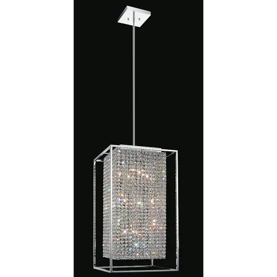 Giuseppe Lighting QS8381P14CRC 11 Light Chandelier Cube Chrome - Exact Size