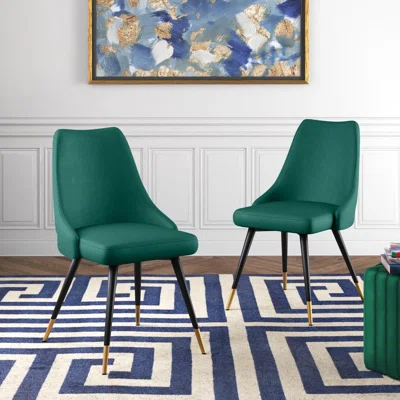 Piccolo Upholstered Dining Chair in Green