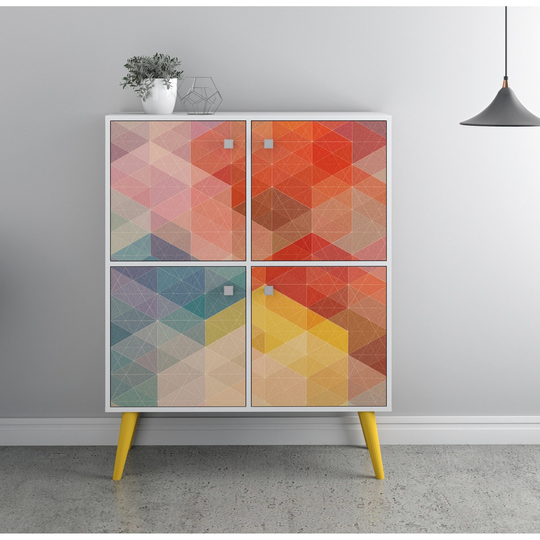Carson Carrington Gillanda Multi-Colored High Double Cabinet