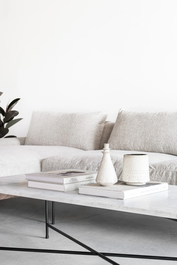 Granada Carrara Marble Coffee Table
