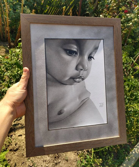 Memorial Portrait For Mom, Custom From Photo, Birthday Gift Mom, Realistic Pet Portrait, Mother's Day Gift, Child Pencil Portrait