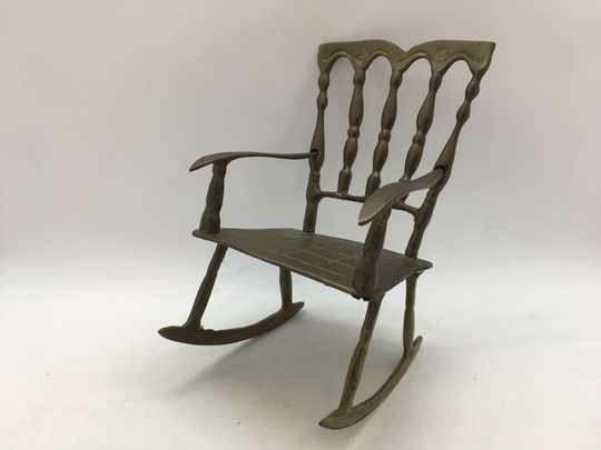 Small Brass Rocking Chair