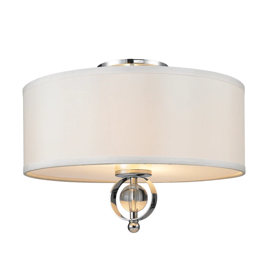 Golden Lighting Cerchi 2-Light Flush-mount Light - 15" W x 11.5" H - 15" W x 11.5" H