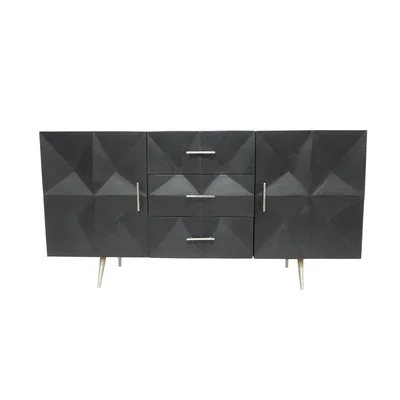 Hartt 60" Wide 3 Drawer Mango Wood Sideboard