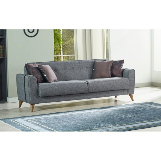 Akron Living Room 3 Seat Convertible Sleeper Sofa